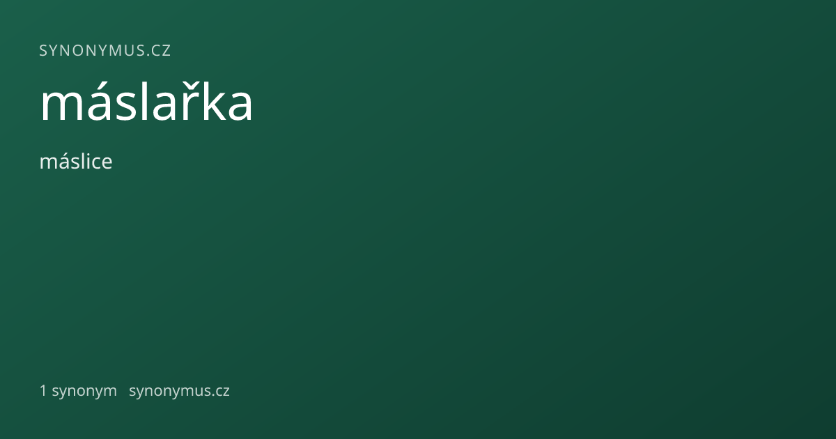 Náhled odkazu: máslařka