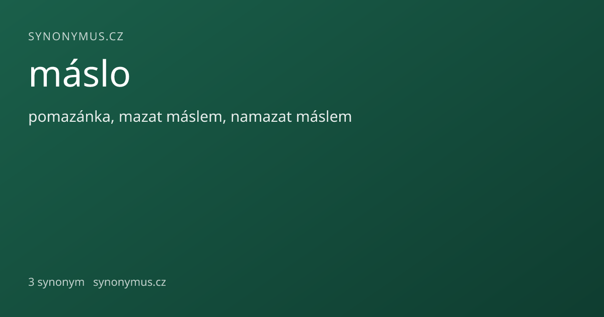 Náhled odkazu: máslo