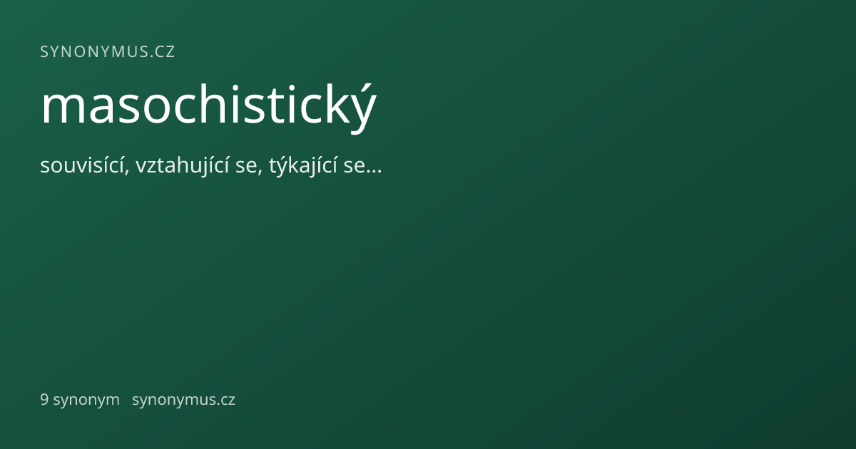 Náhled odkazu: masochistický