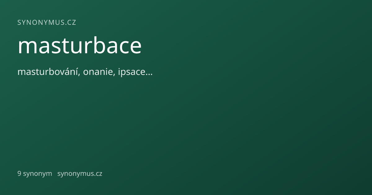 Náhled odkazu: masturbace