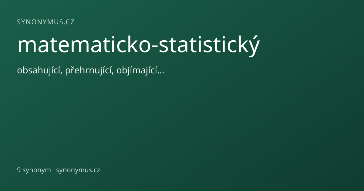 Náhled odkazu: matematicko-statistický