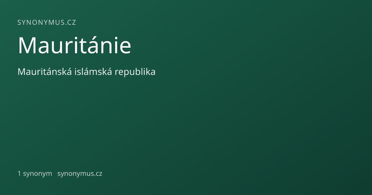 Náhled odkazu: Mauritánie