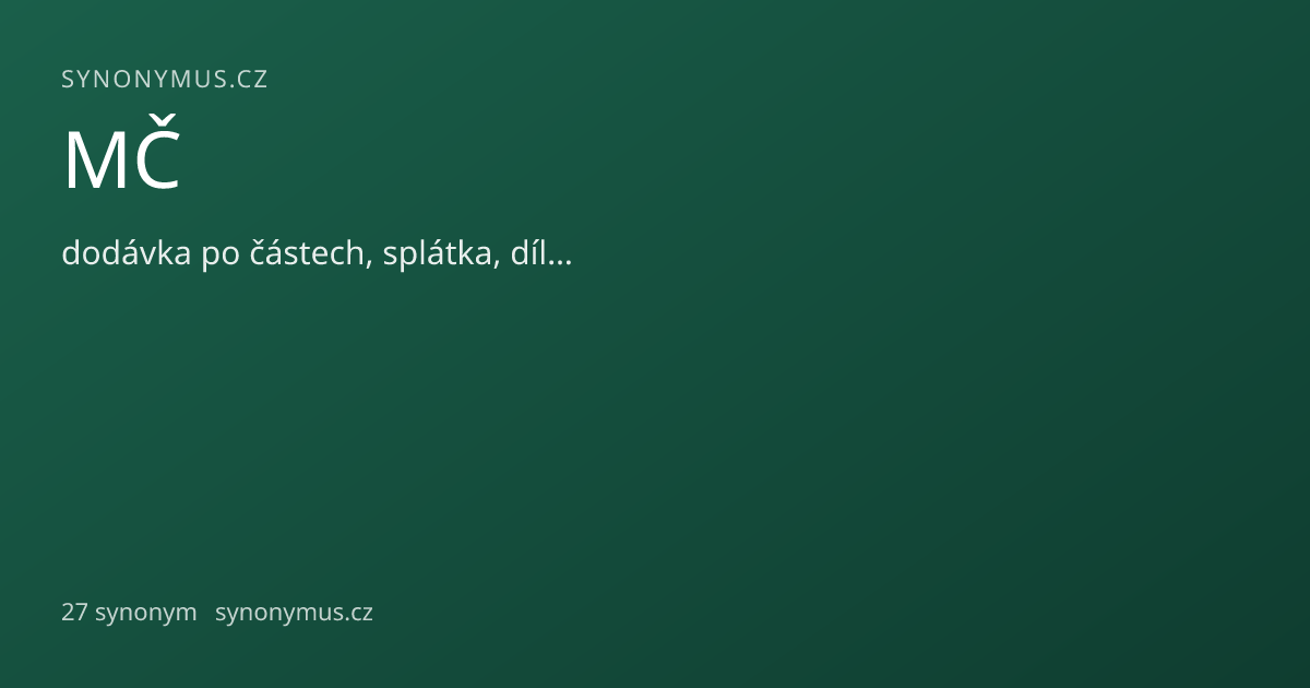 Náhled odkazu: MČ