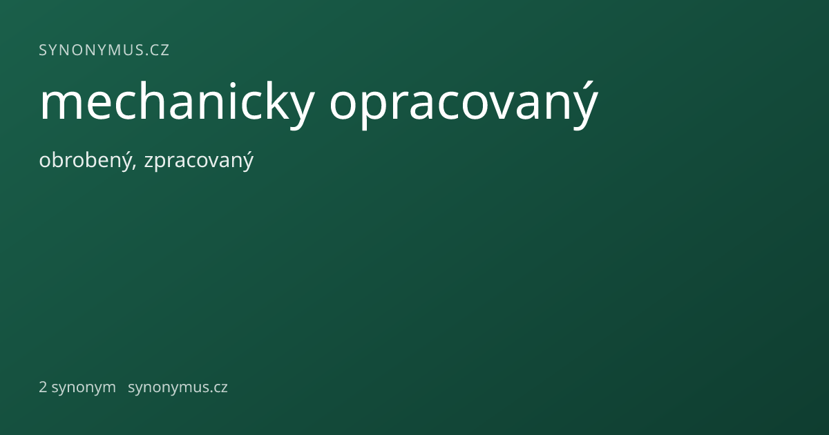 Náhled odkazu: mechanicky opracovaný