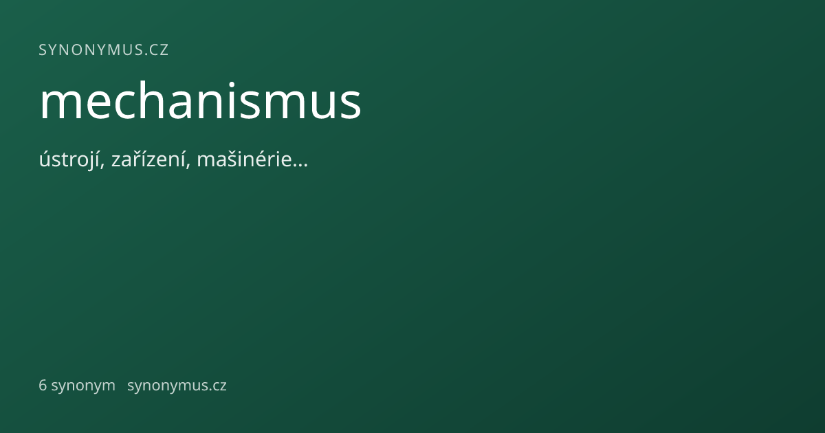 Náhled odkazu: mechanismus