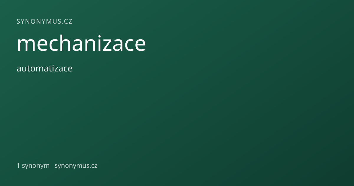 Náhled odkazu: mechanizace