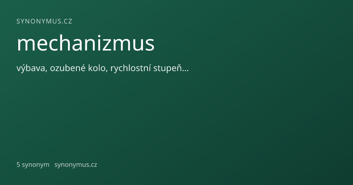Náhled odkazu: mechanizmus
