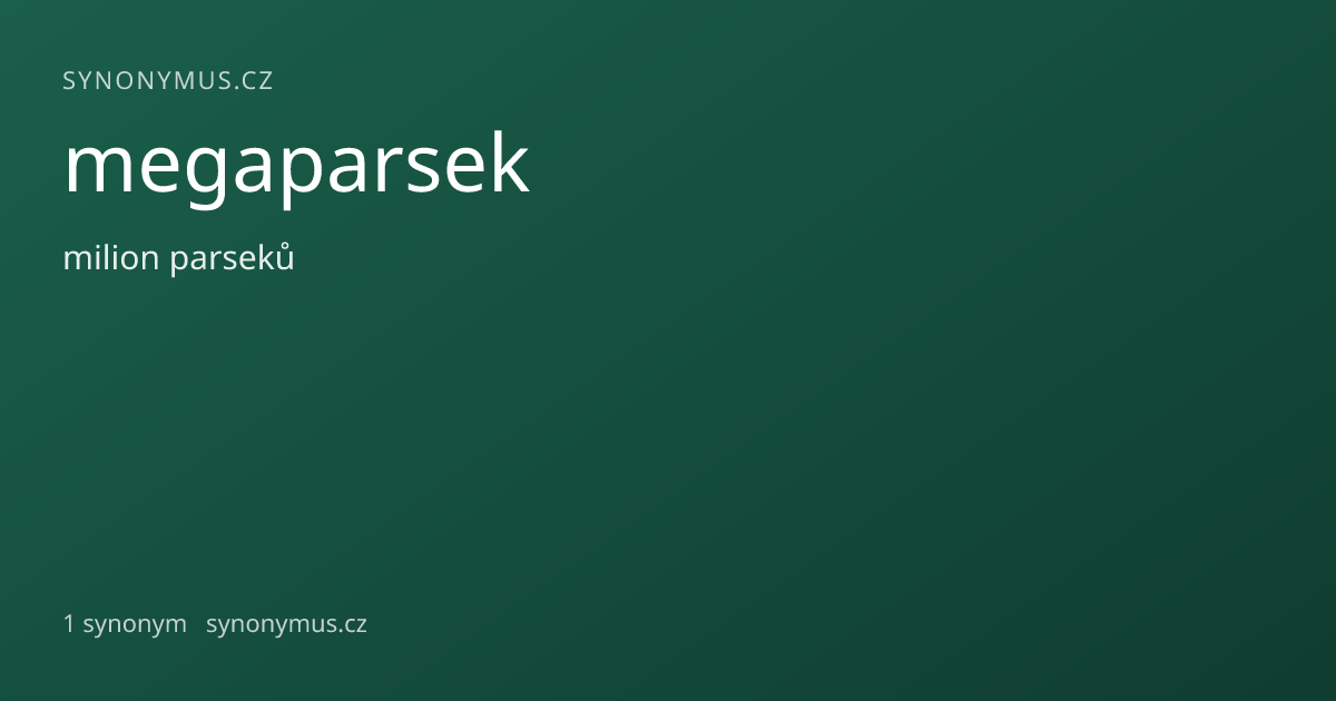 Náhled odkazu: megaparsek