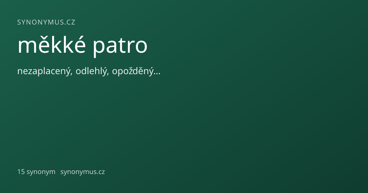 Náhled odkazu: měkké patro