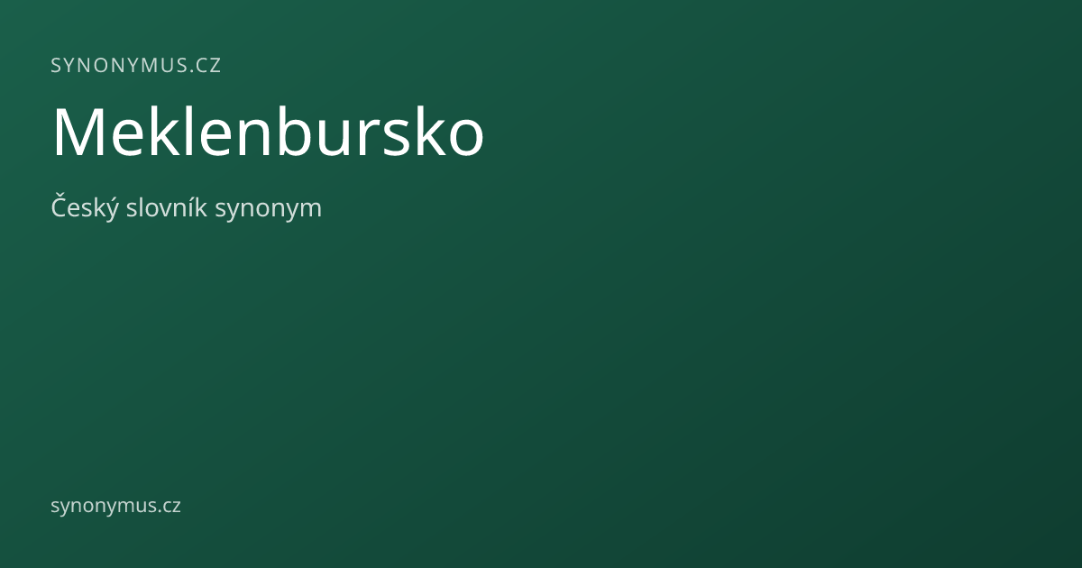 Náhled odkazu: Meklenbursko