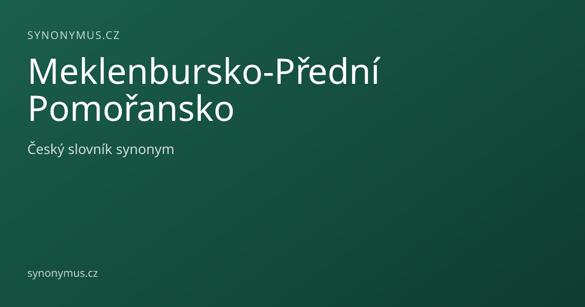 Náhled odkazu: Meklenbursko-Přední Pomořansko