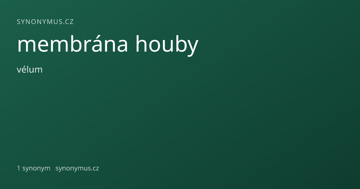 Náhled odkazu: membrána houby