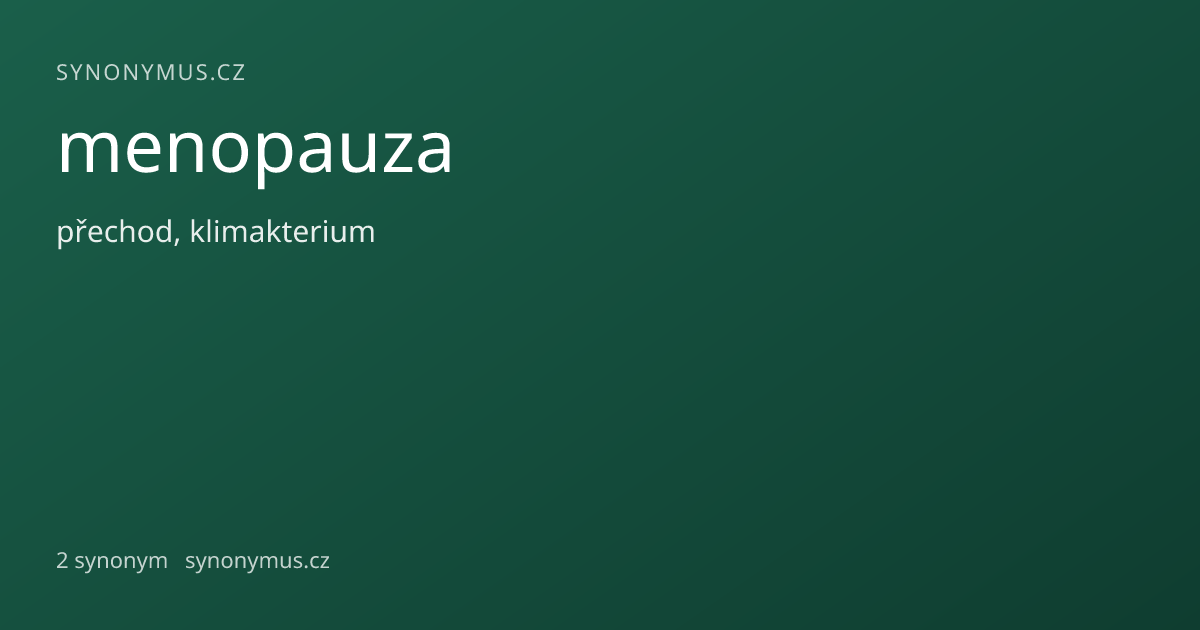 Náhled odkazu: menopauza