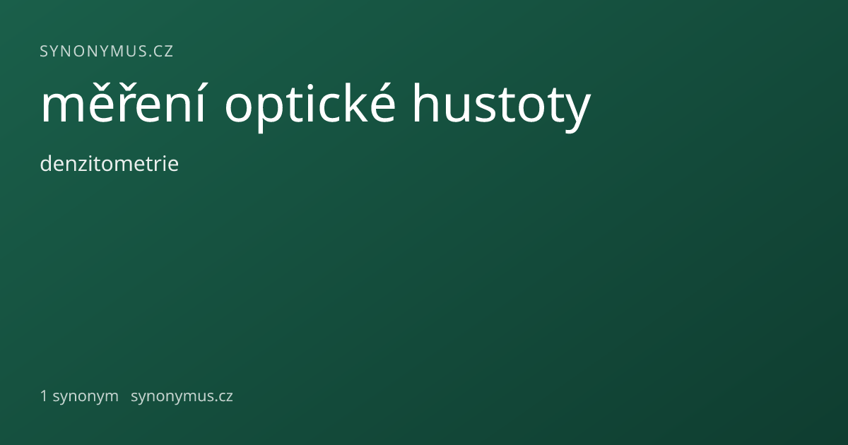 Náhled odkazu: měření optické hustoty