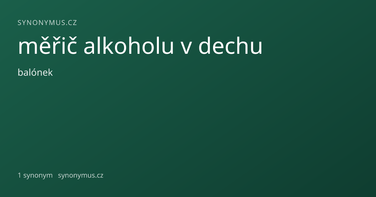 Náhled odkazu: měřič alkoholu v dechu