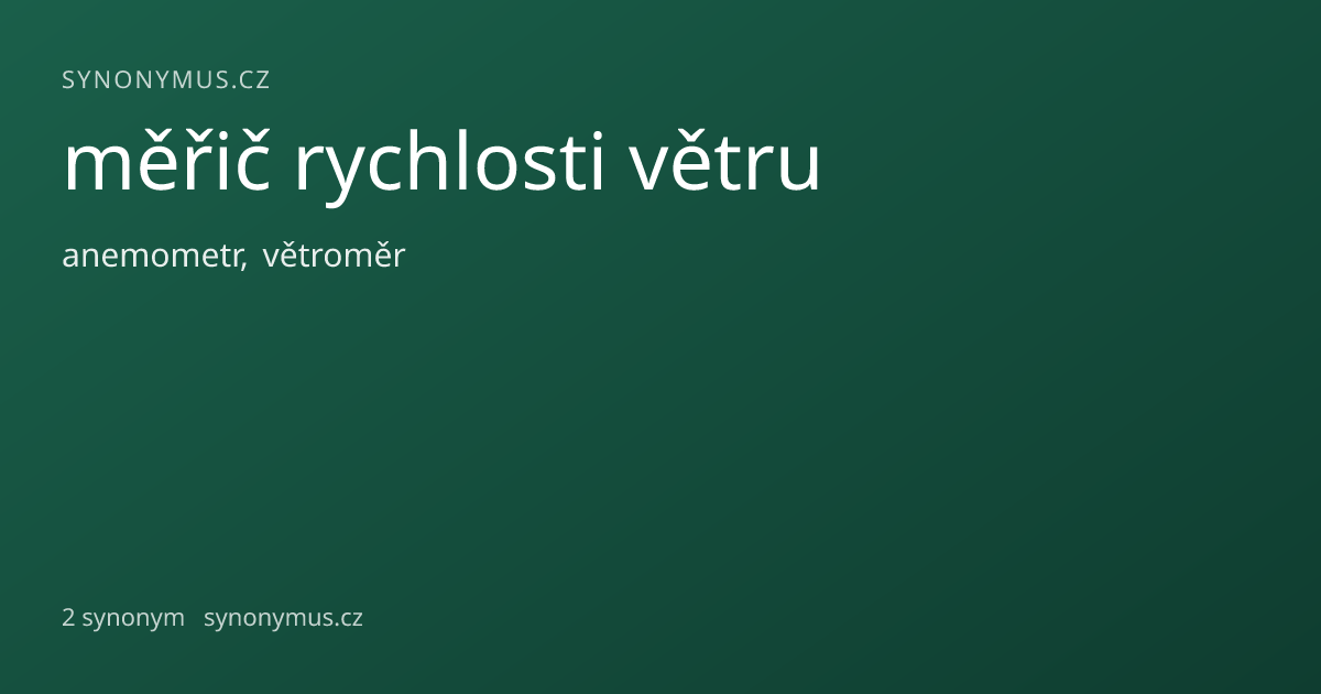 Náhled odkazu: měřič rychlosti větru