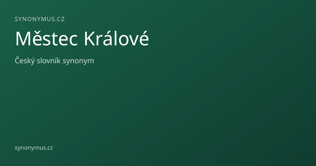 Náhled odkazu: Městec Králové