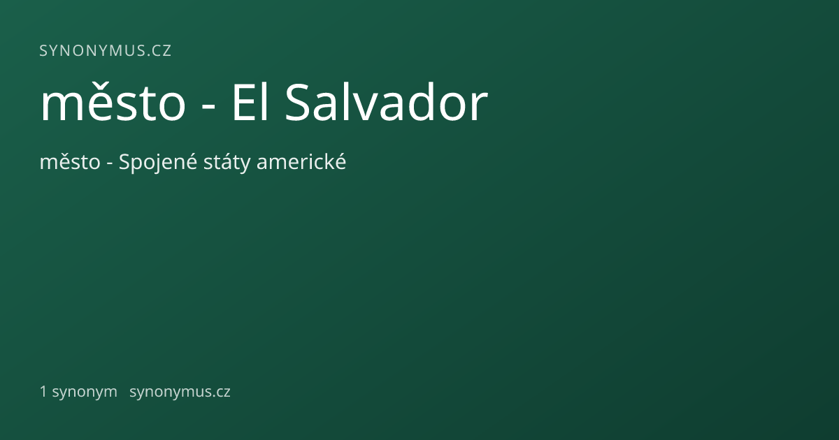 Náhled odkazu: město - El Salvador