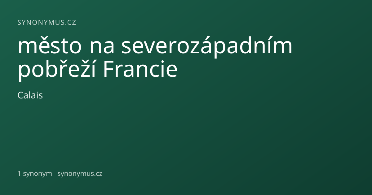 Náhled odkazu: město na severozápadním pobřeží Francie
