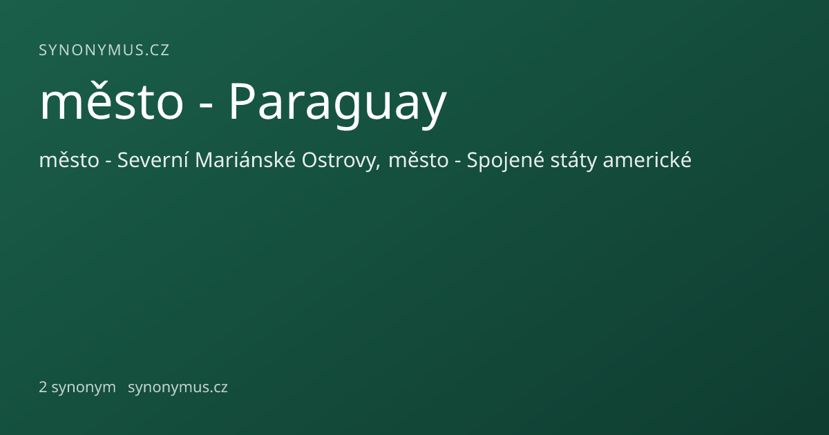 Náhled odkazu: město - Paraguay