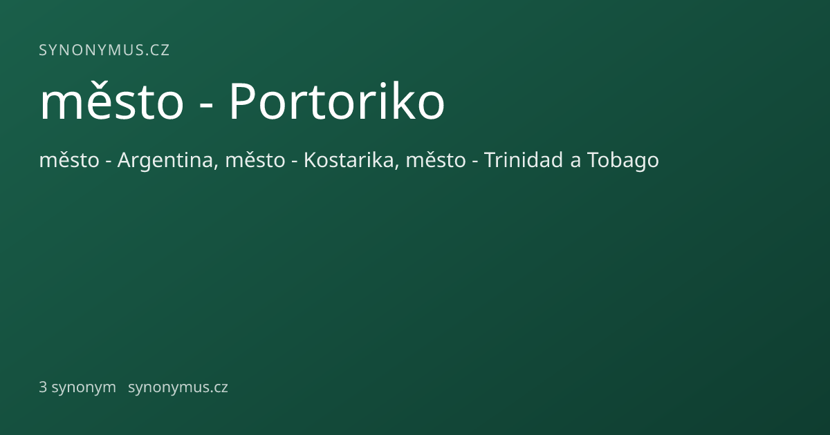 Náhled odkazu: město - Portoriko