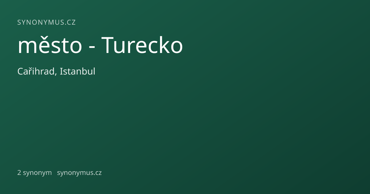 Náhled odkazu: město - Turecko