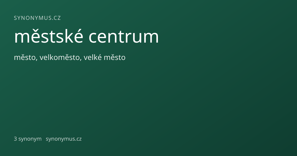 Náhled odkazu: městské centrum