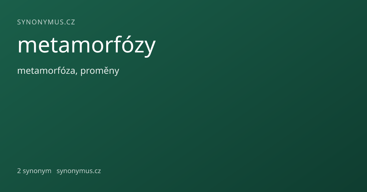 Náhled odkazu: metamorfózy