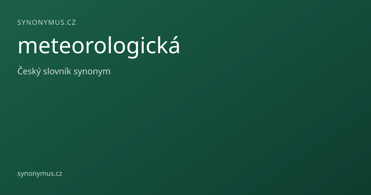 Náhled odkazu: meteorologická