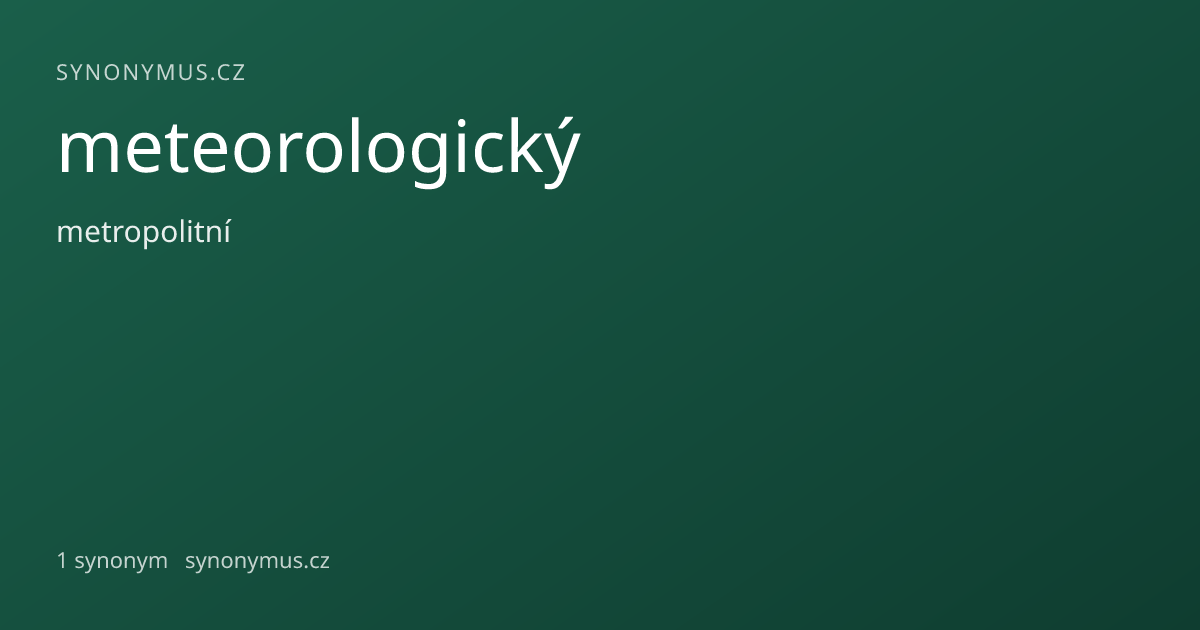 Náhled odkazu: meteorologický