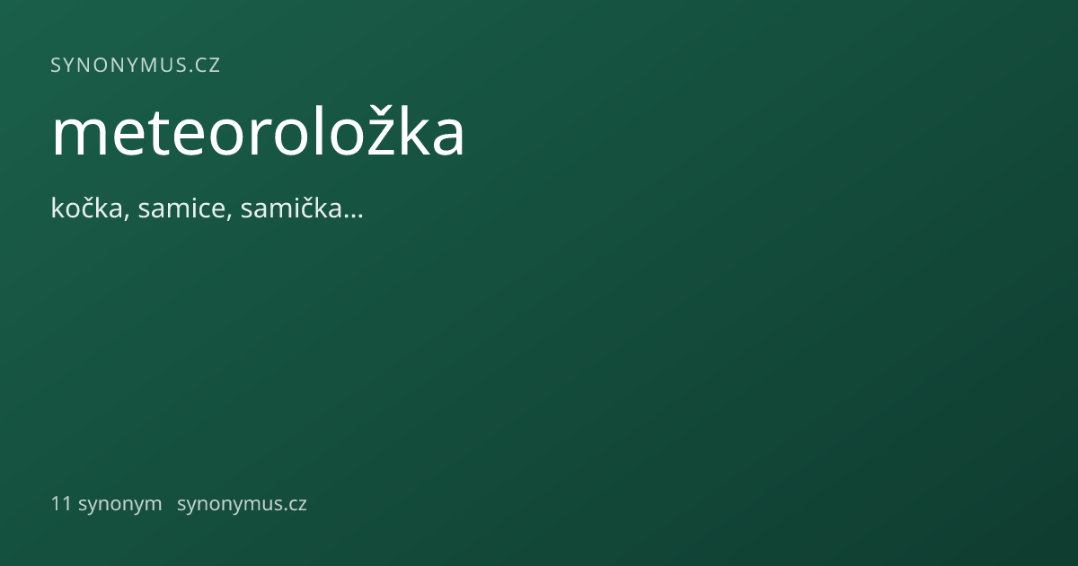 Náhled odkazu: meteoroložka