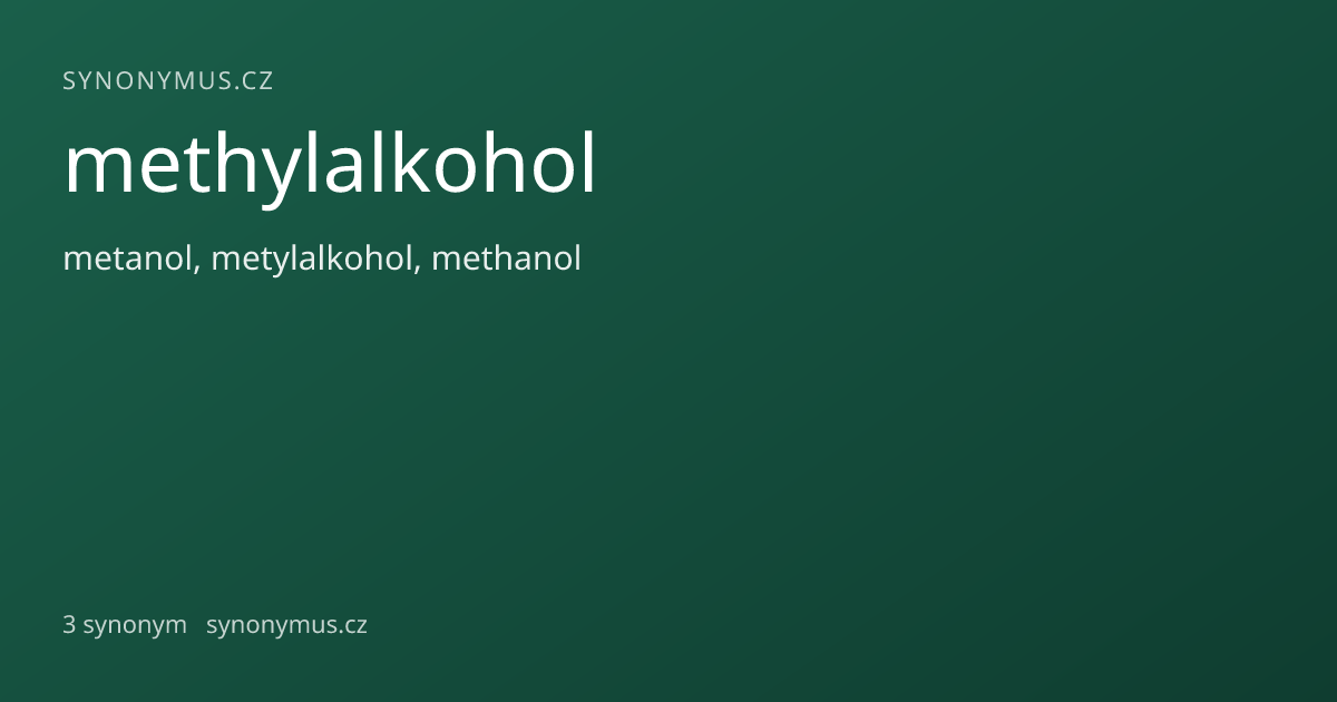 Náhled odkazu: methylalkohol