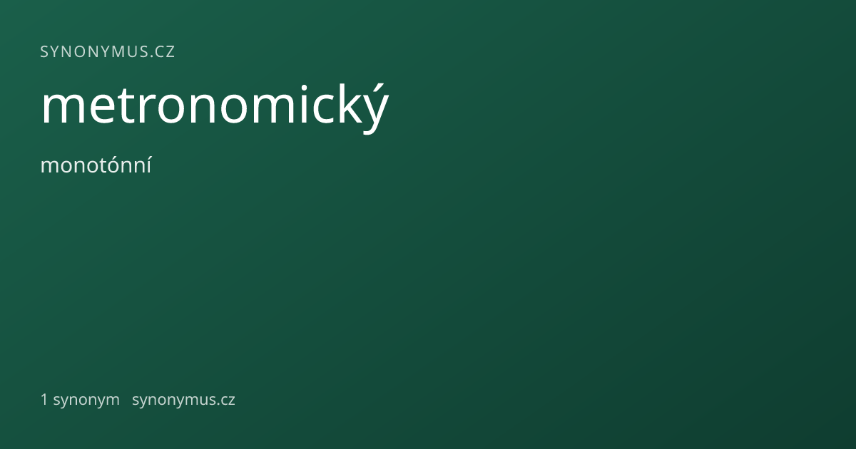 Náhled odkazu: metronomický
