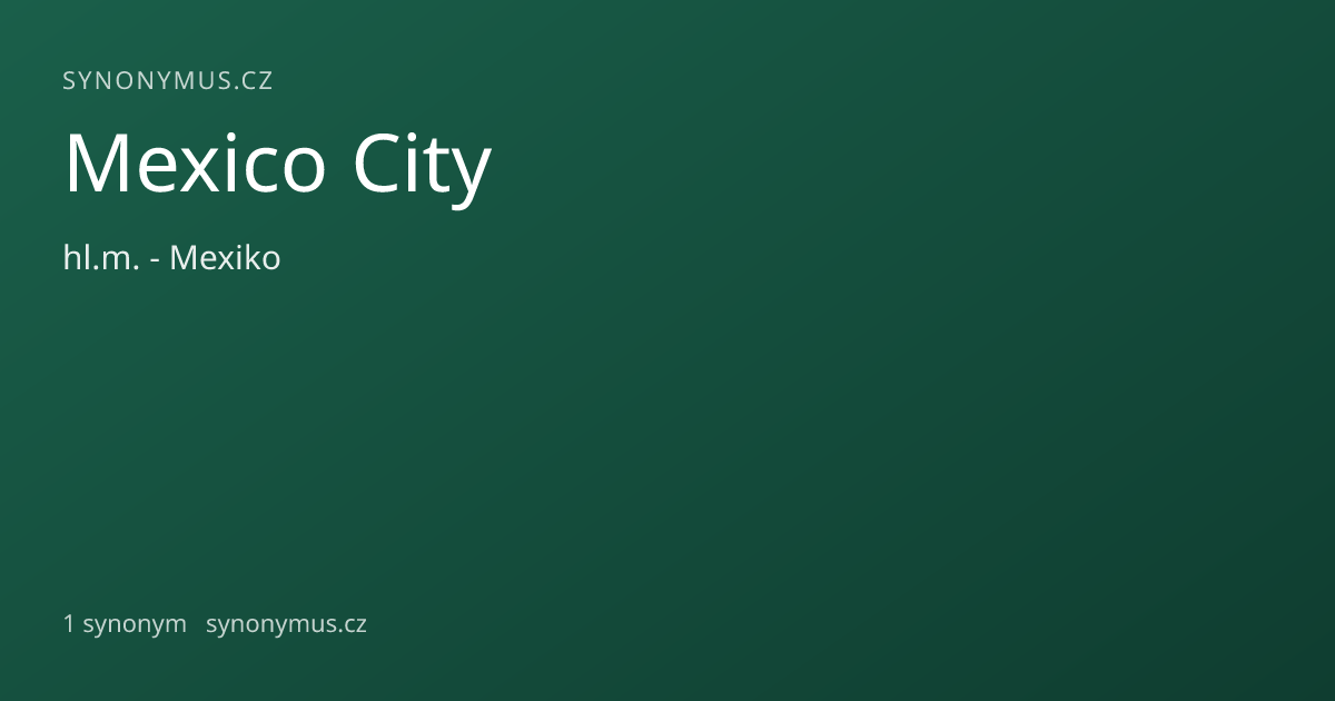 Náhled odkazu: Mexico City