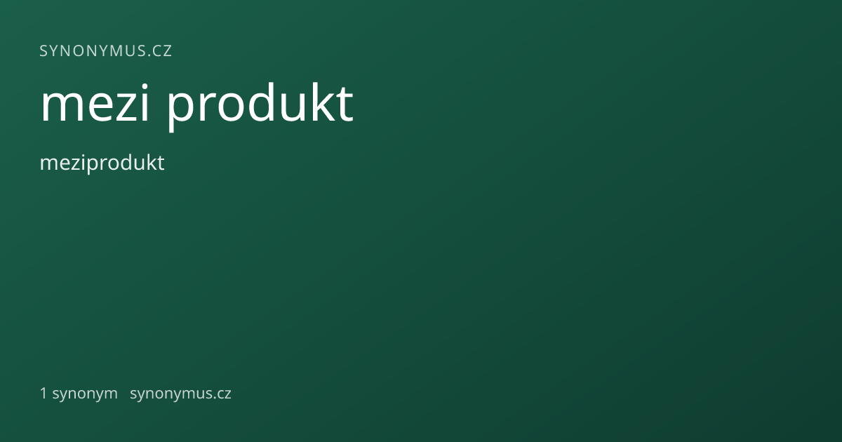 Náhled odkazu: mezi produkt