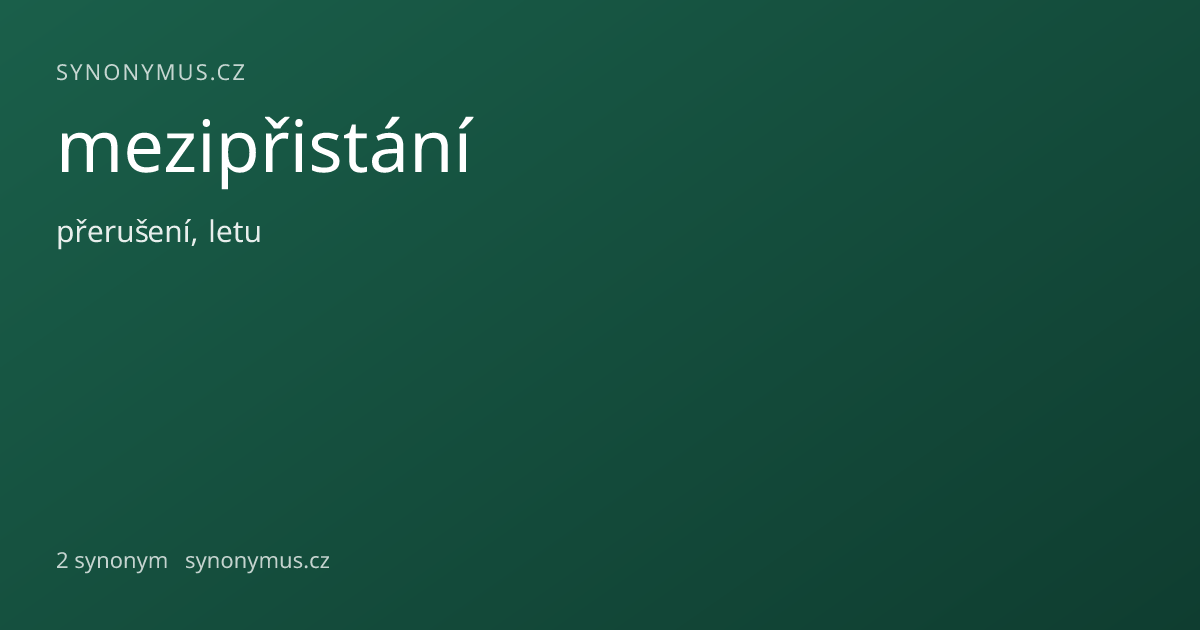 Náhled odkazu: mezipřistání