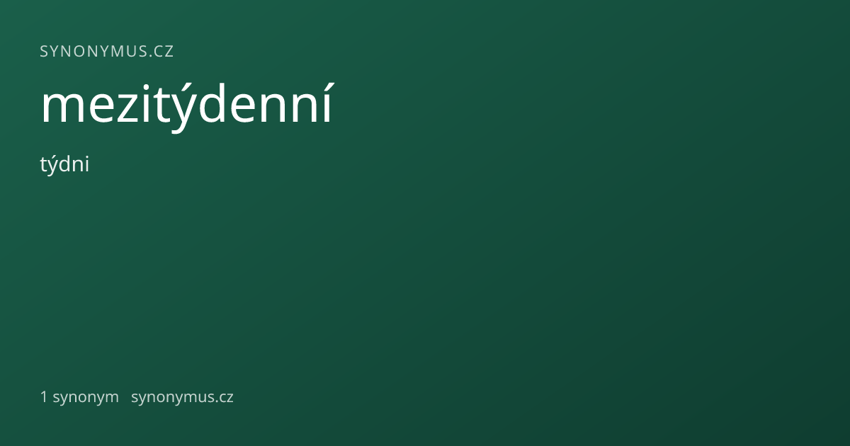 Náhled odkazu: mezitýdenní