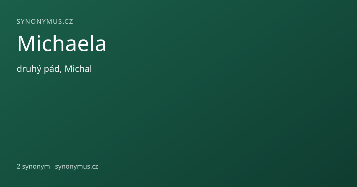 Náhled odkazu: Michaela