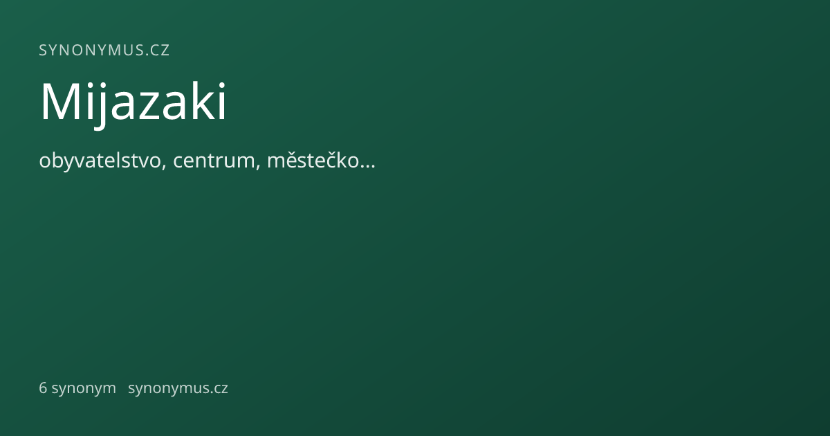 Náhled odkazu: Mijazaki
