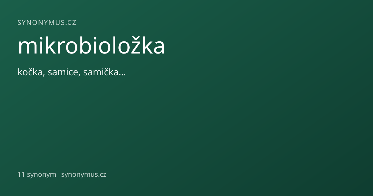 Náhled odkazu: mikrobioložka