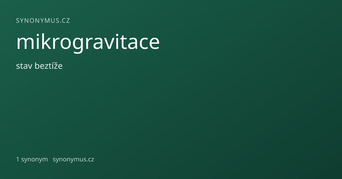 Náhled odkazu: mikrogravitace