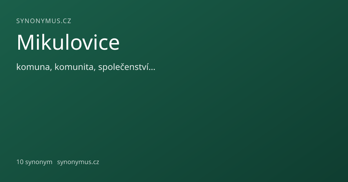 Náhled odkazu: Mikulovice