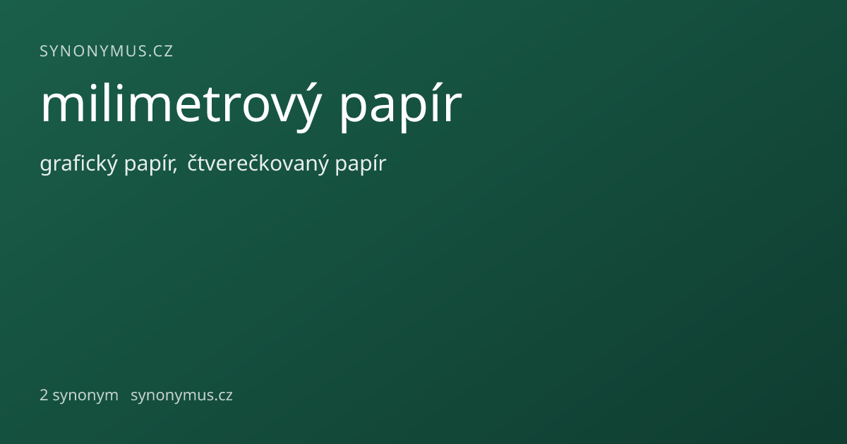 Náhled odkazu: milimetrový papír