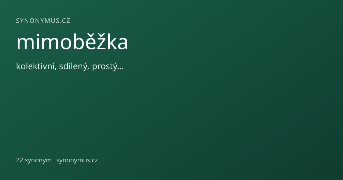 Náhled odkazu: mimoběžka