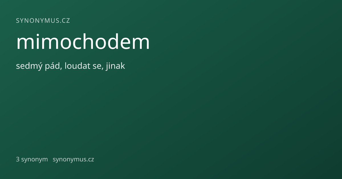 Náhled odkazu: mimochodem