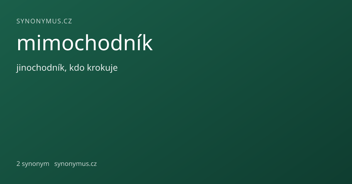 Náhled odkazu: mimochodník