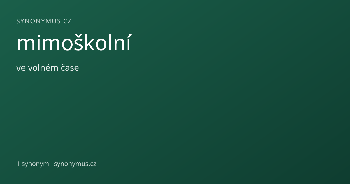 Náhled odkazu: mimoškolní