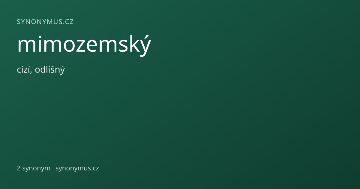 Náhled odkazu: mimozemský