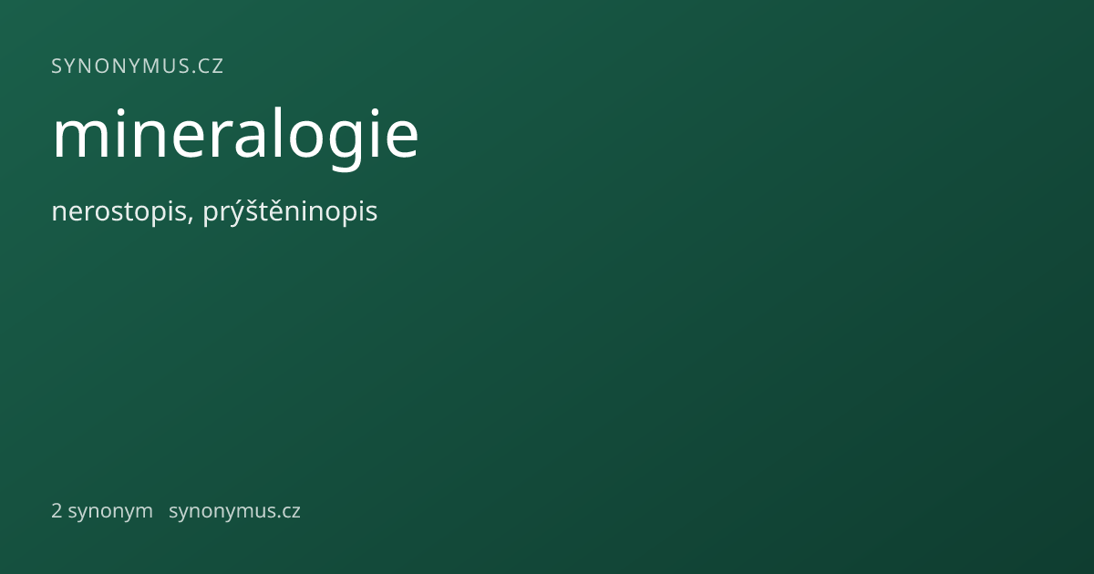 Náhled odkazu: mineralogie
