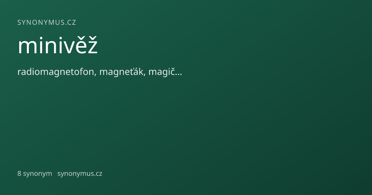 Náhled odkazu: minivěž